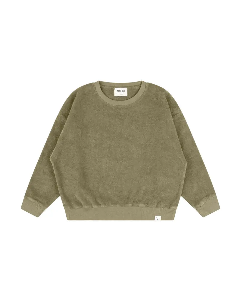 Crewneck Sweatshirt olive green | MATONA