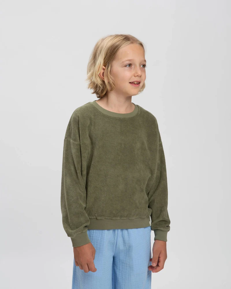 Crewneck Sweatshirt olive green | MATONA