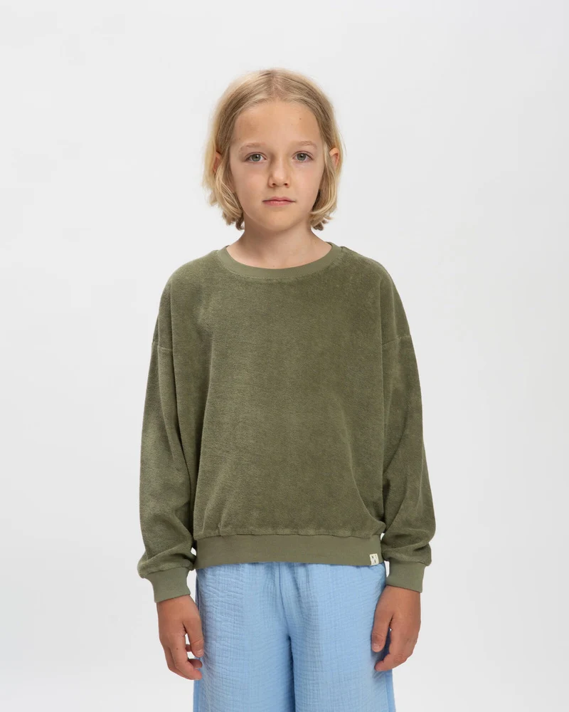 Crewneck Sweatshirt olive green | MATONA