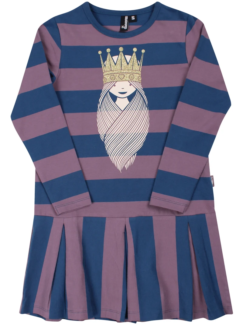 Daneseahorse Heavy Dress Dark Grey Blue/Grey Plum PRINSESSE