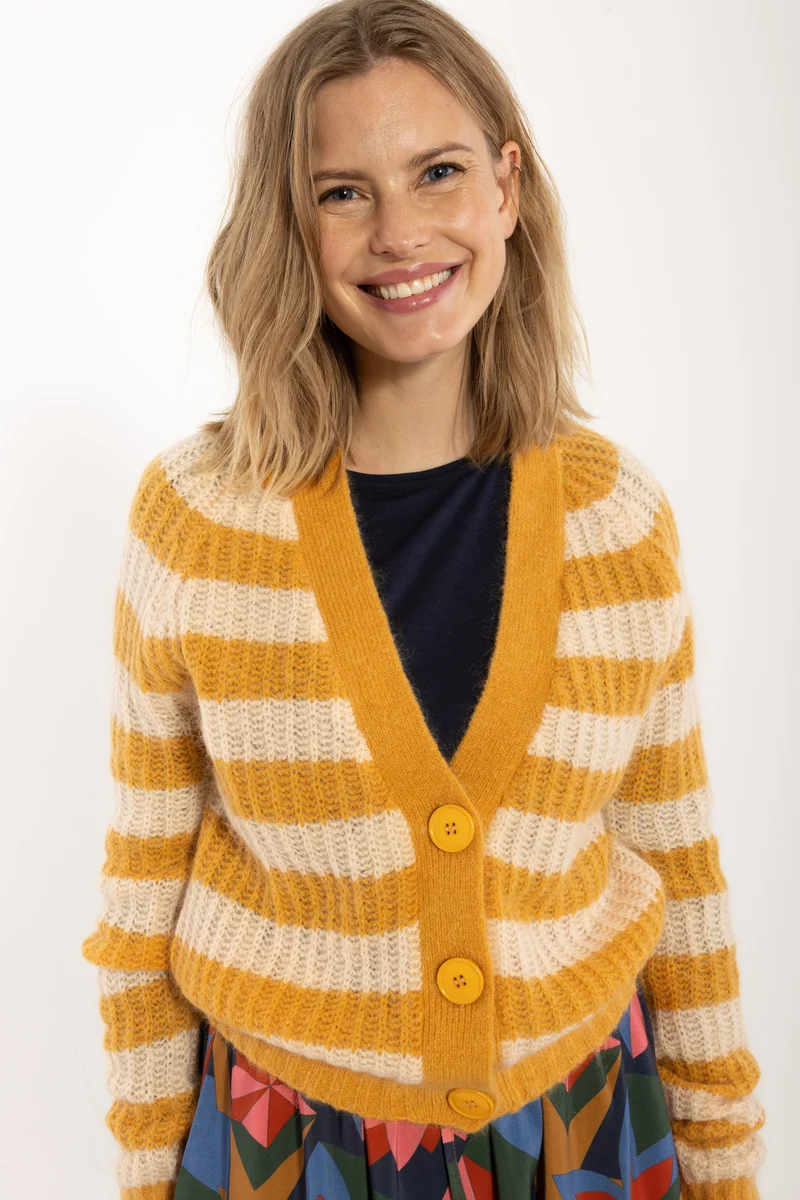 Danadorable Mohair Cardigan Nougat/Golden Honey