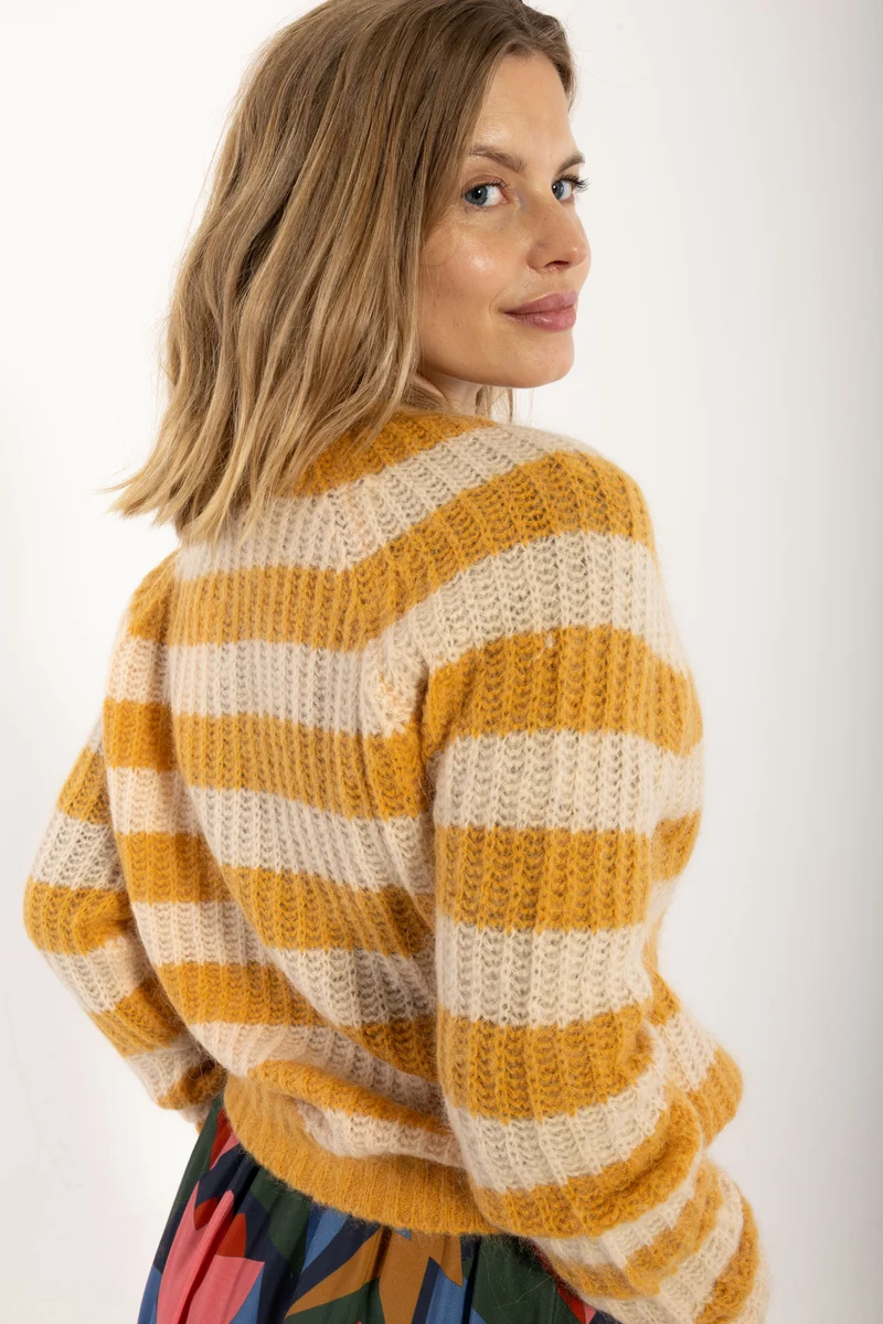 Danadorable Mohair Cardigan Nougat/Golden Honey