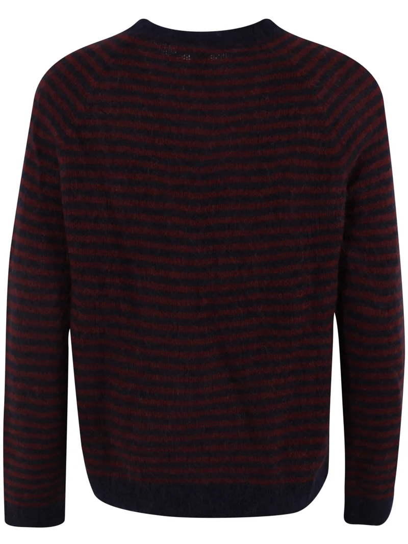 Daneherbal Mohair Sweater Dark Navy/Dark Wine