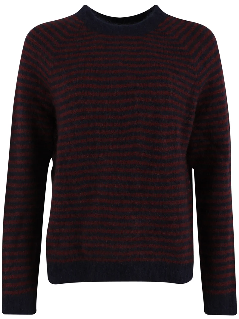 Daneherbal Mohair Sweater Dark Navy/Dark Wine