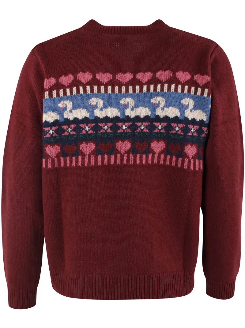 Danemaggie Wool Sweater Dark Cherry SWAN