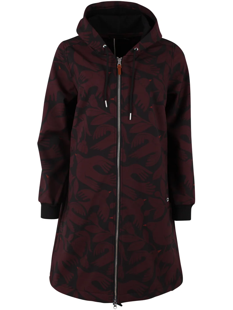 Danekarla Softshell Black/Dark Wine BIRDIEUP