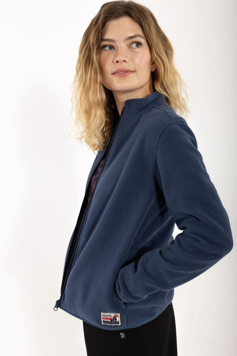 Danedea Polar Fleece Zip-Up Dark Grey Blue