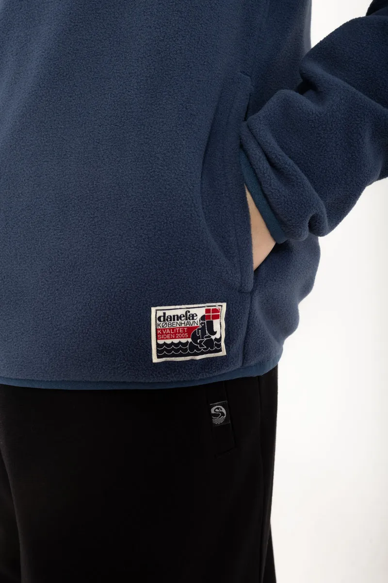 Danedea Polar Fleece Zip-Up Dark Grey Blue