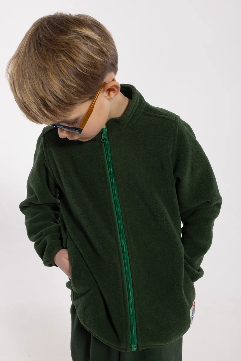 Danegrisling Polar Fleece Zip-Up Dark Forest