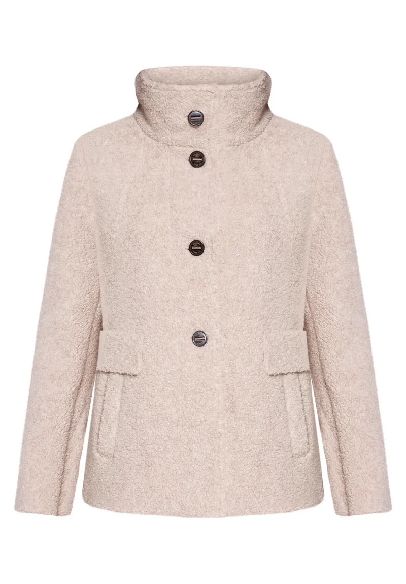 Teddy-Jacke aus Wollmix