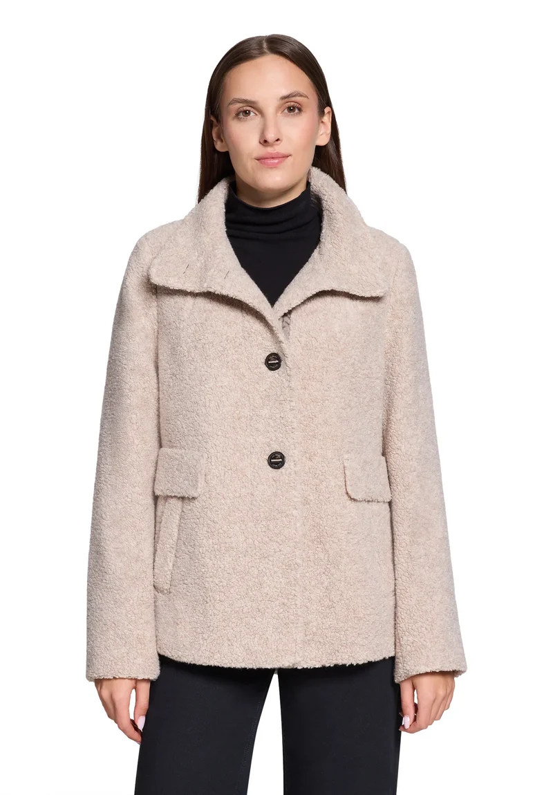 Teddy-Jacke aus Wollmix