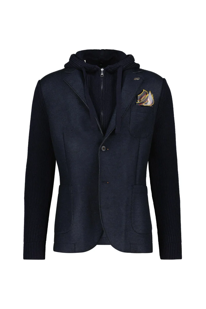 Strickjacke SMITH in Sakko-Optik