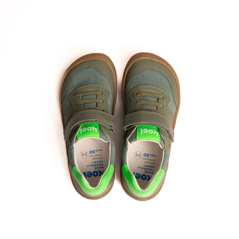 Barfußschuhe Dylan II Textile | Olive | KOEL Shoes