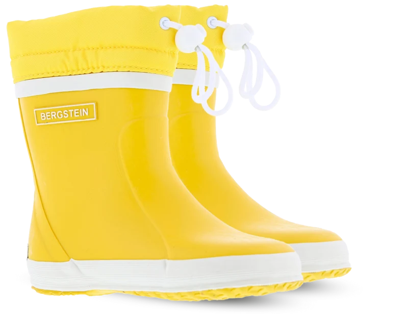 Thermo Gummistiefel, Winter, Gelb, mit Zugband | Bergstein