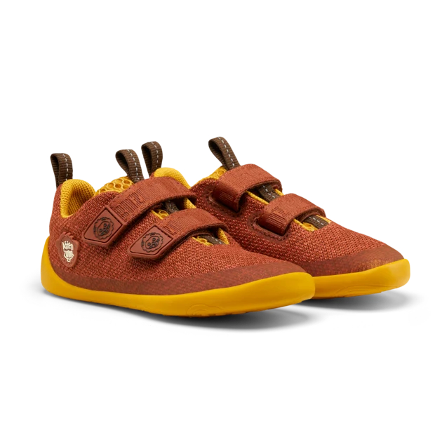 Barfußschuh Knit Happy | Affenzahn Kinderbarfußschuhe Löwe