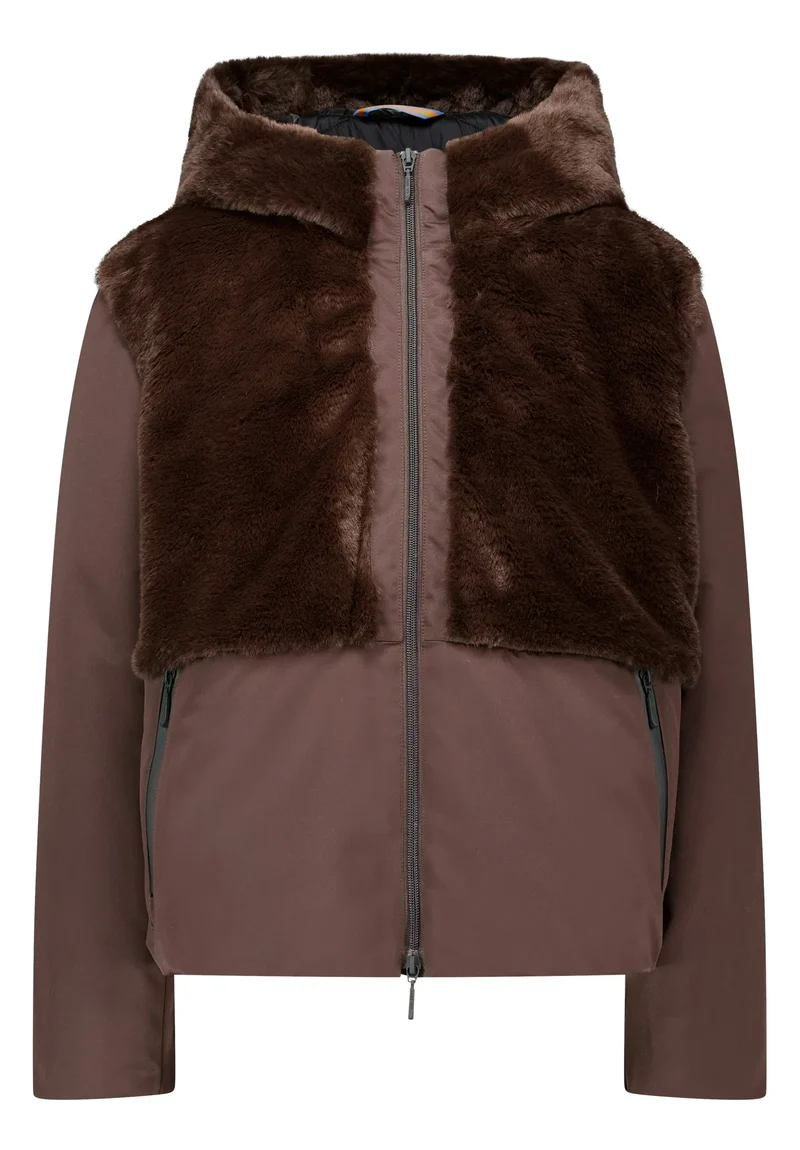 Übergangsjacke mit Kunstpelz