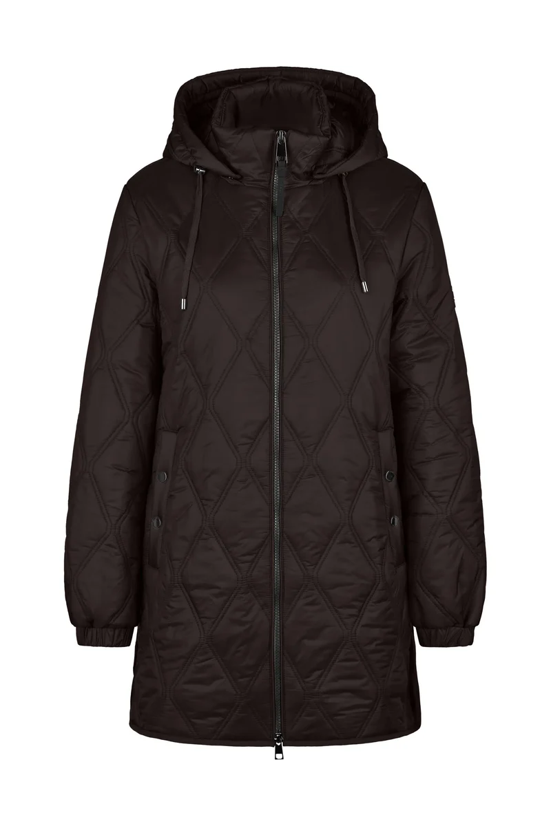 Sandwich-Steppjacke mit Kapuze
