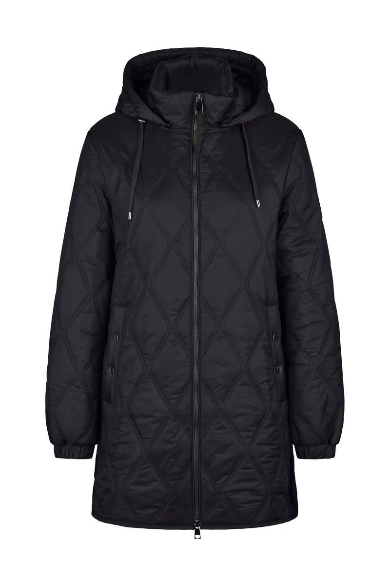 Sandwich-Steppjacke mit Kapuze