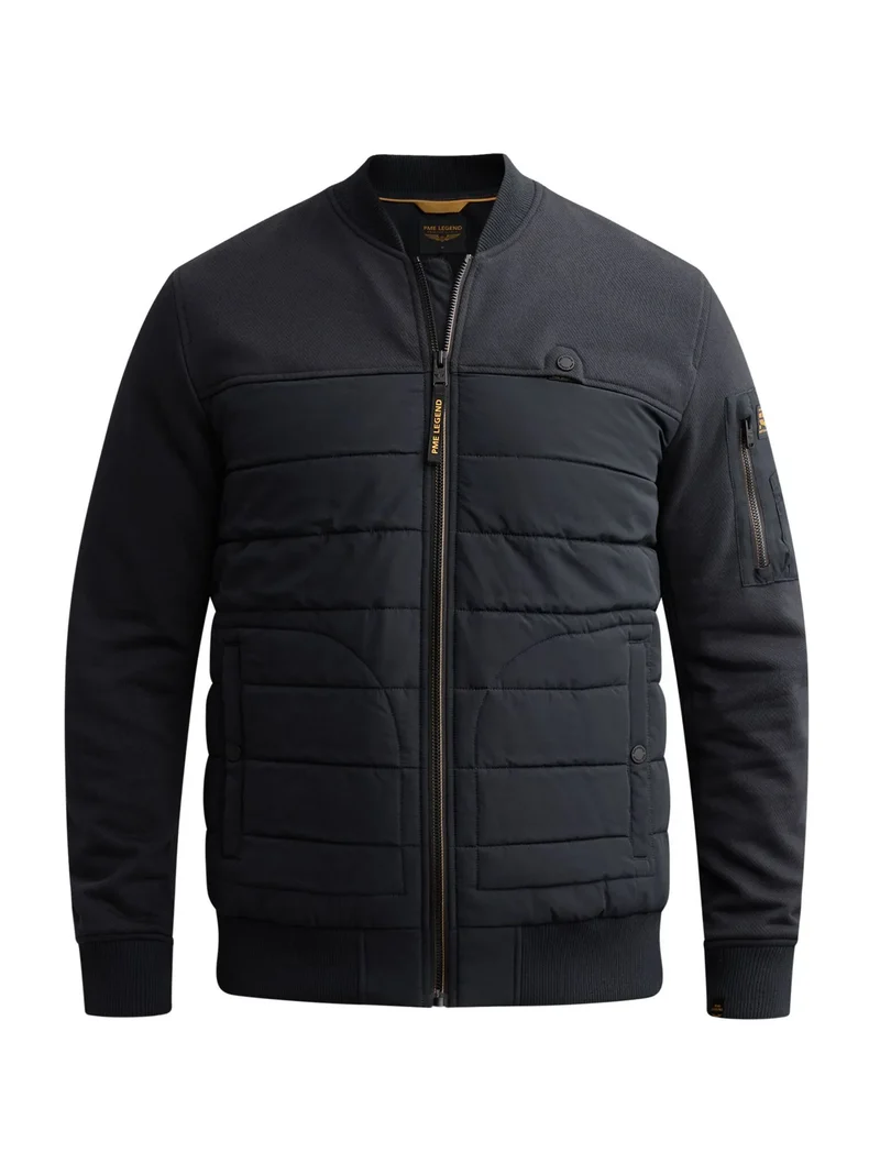 Hybrid-Jacke mit Jersey-Nylon-Mix