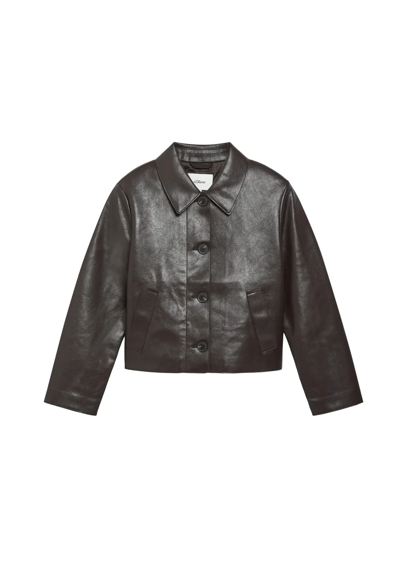 Jacke aus Kunstleder