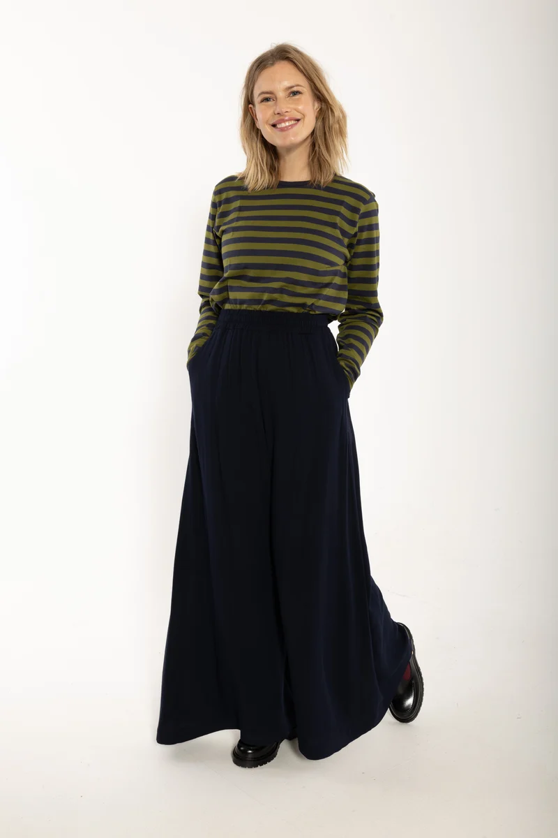 Danerye Wool-Mix Pants Dark Navy