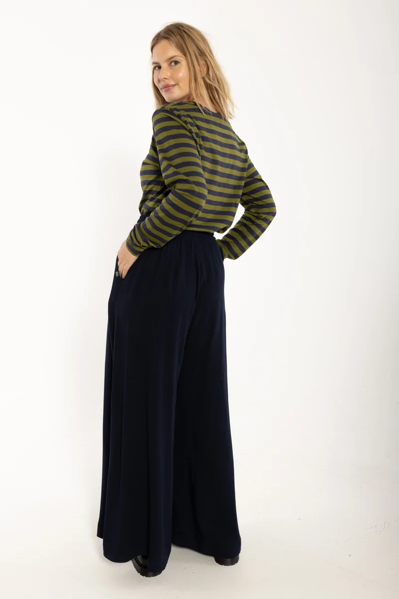 Danerye Wool-Mix Pants Dark Navy