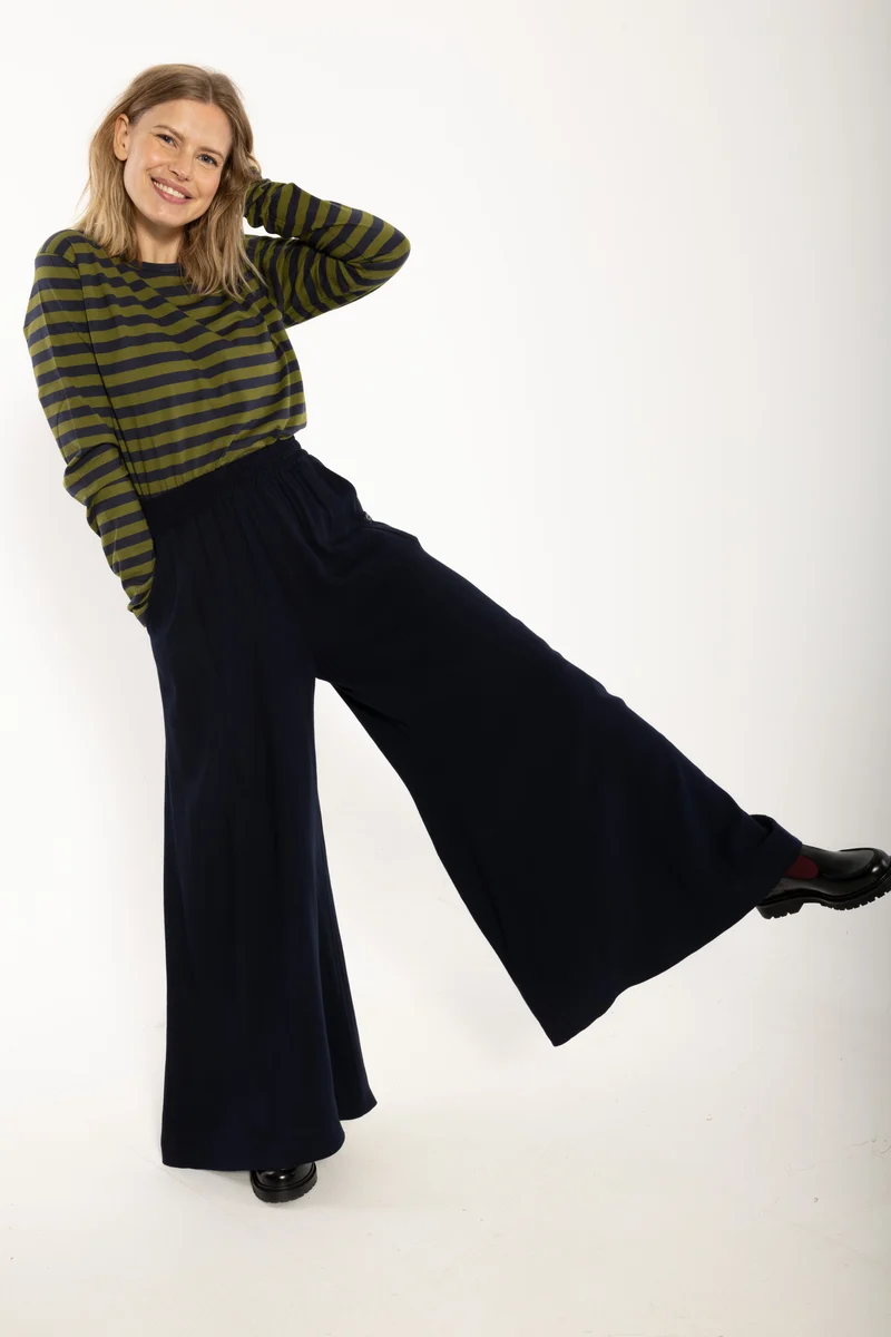 Danerye Wool-Mix Pants Dark Navy
