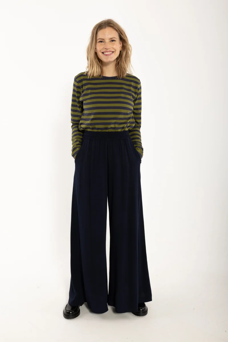Danerye Wool-Mix Pants Dark Navy