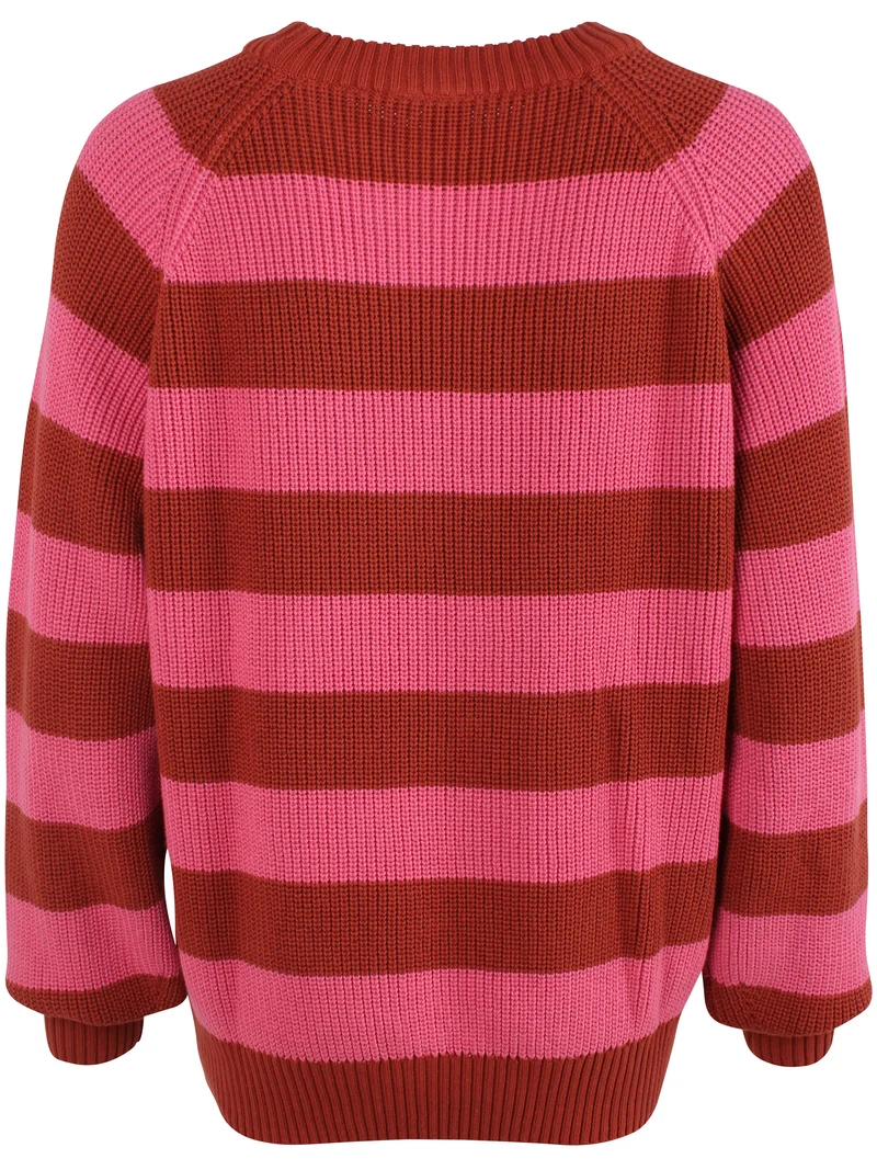 Danejumbo Cotton Rib Sweater Soft Cherry/Chili