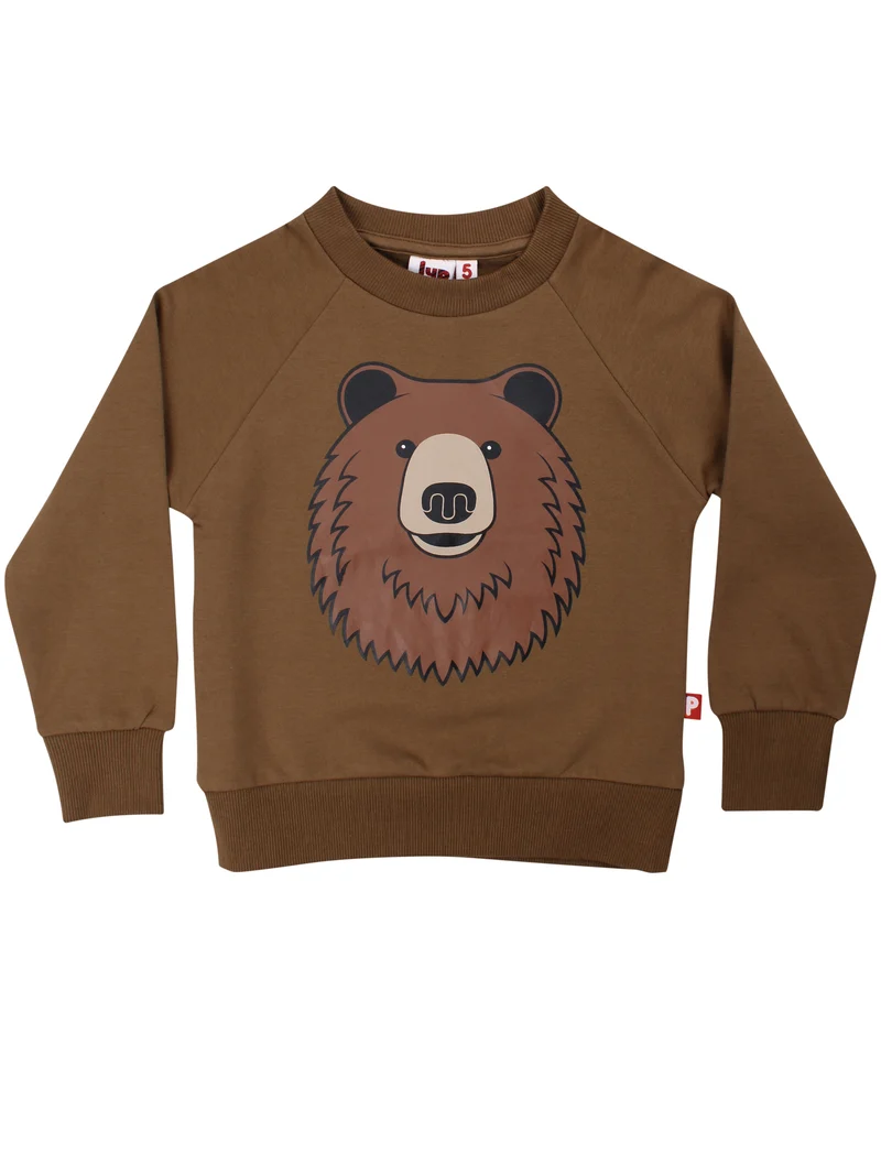Dyrbellow Sweat Dark Olive BRUN BJOERN