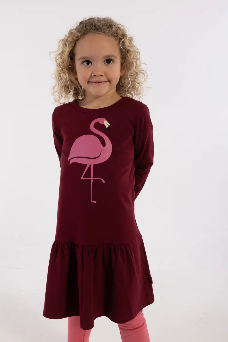 Dyrzanzi LS Dress Dark Cherry FLAMINGO