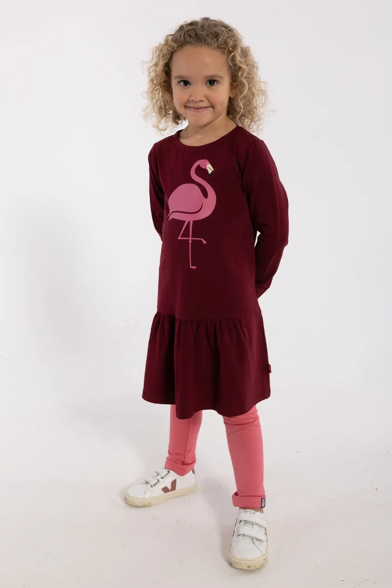 Dyrzanzi LS Dress Dark Cherry FLAMINGO