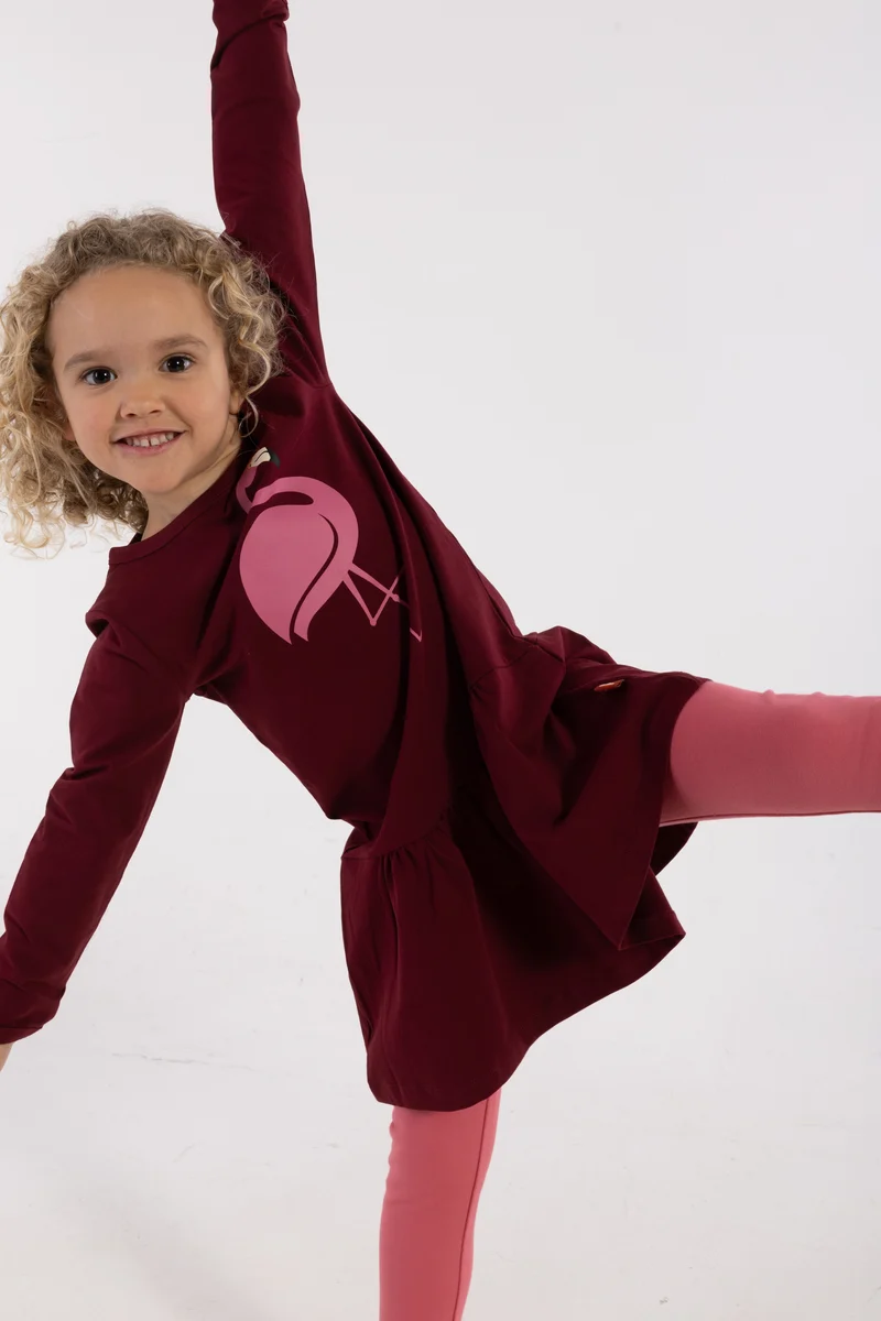 Dyrzanzi LS Dress Dark Cherry FLAMINGO