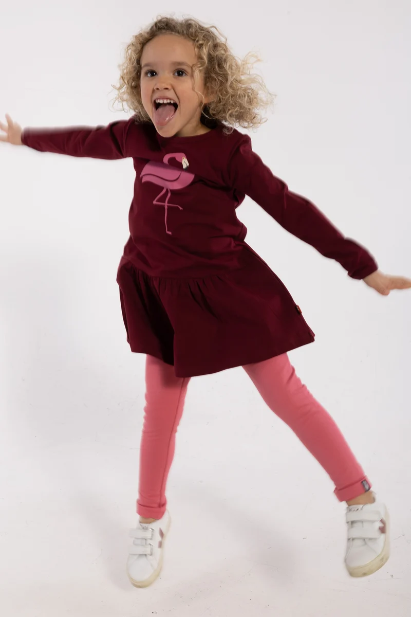 Dyrzanzi LS Dress Dark Cherry FLAMINGO