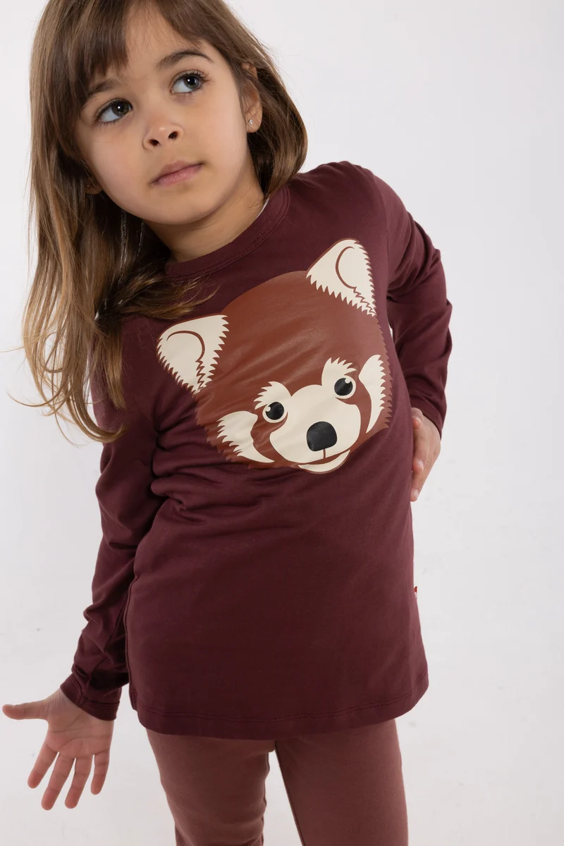 Dyrshedding T Dark Wine ROED PANDA