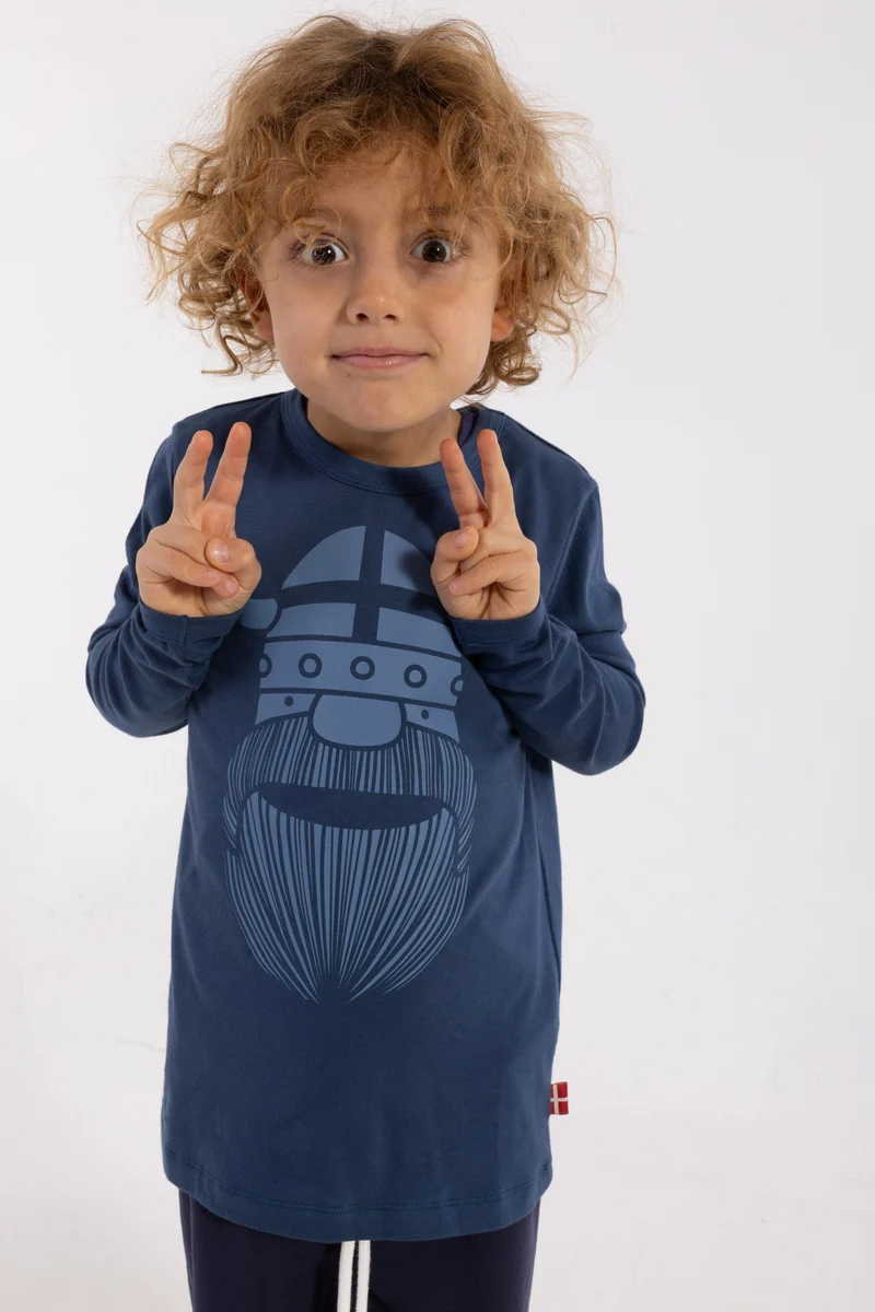 Danebasic Longsleeve Dark Grey Blue ERIK