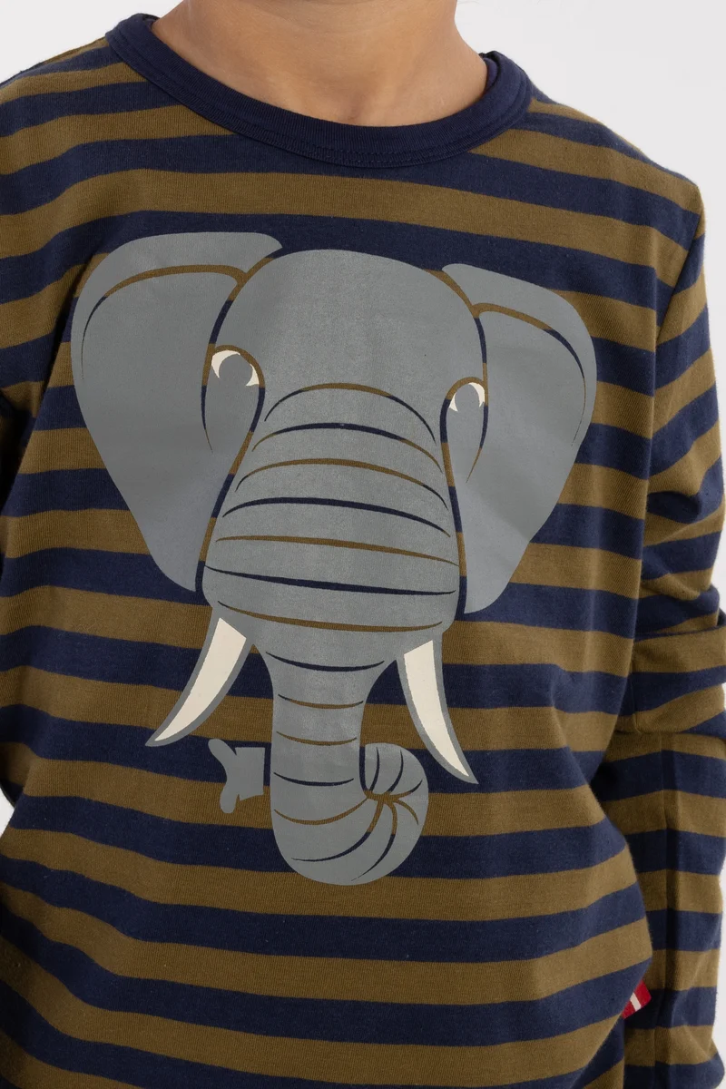 Dyrshedding T Dark Olive/Dark Navy ELEFANT
