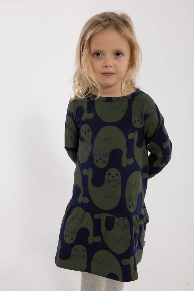 Dyrbirdy Moleton Dress Dark Navy SAEL COLONY
