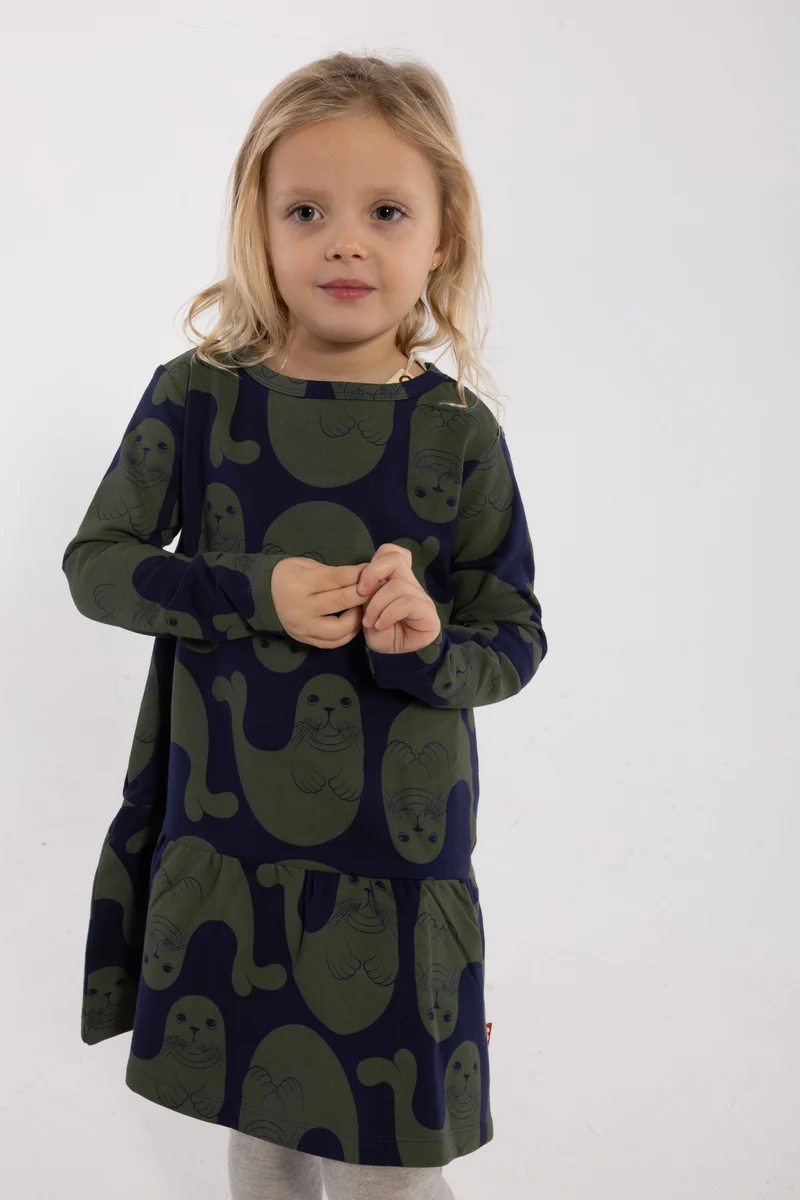 Dyrbirdy Moleton Dress Dark Navy SAEL COLONY