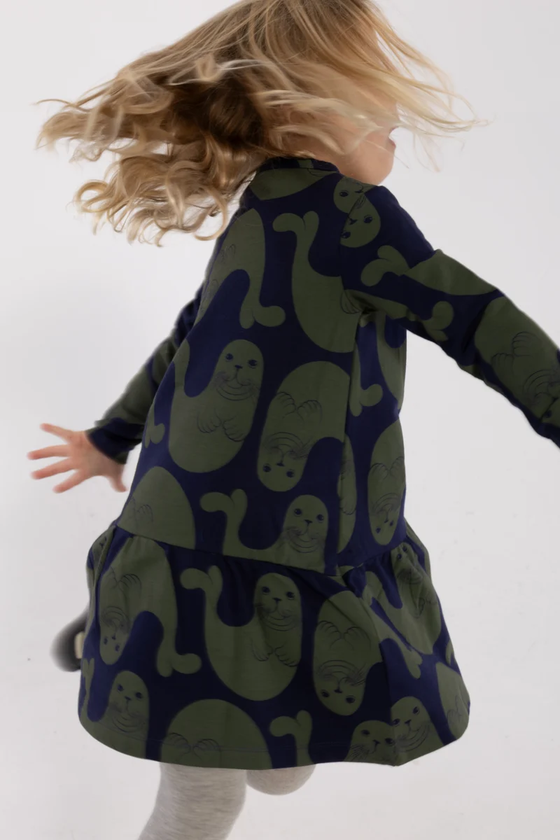 Dyrbirdy Moleton Dress Dark Navy SAEL COLONY