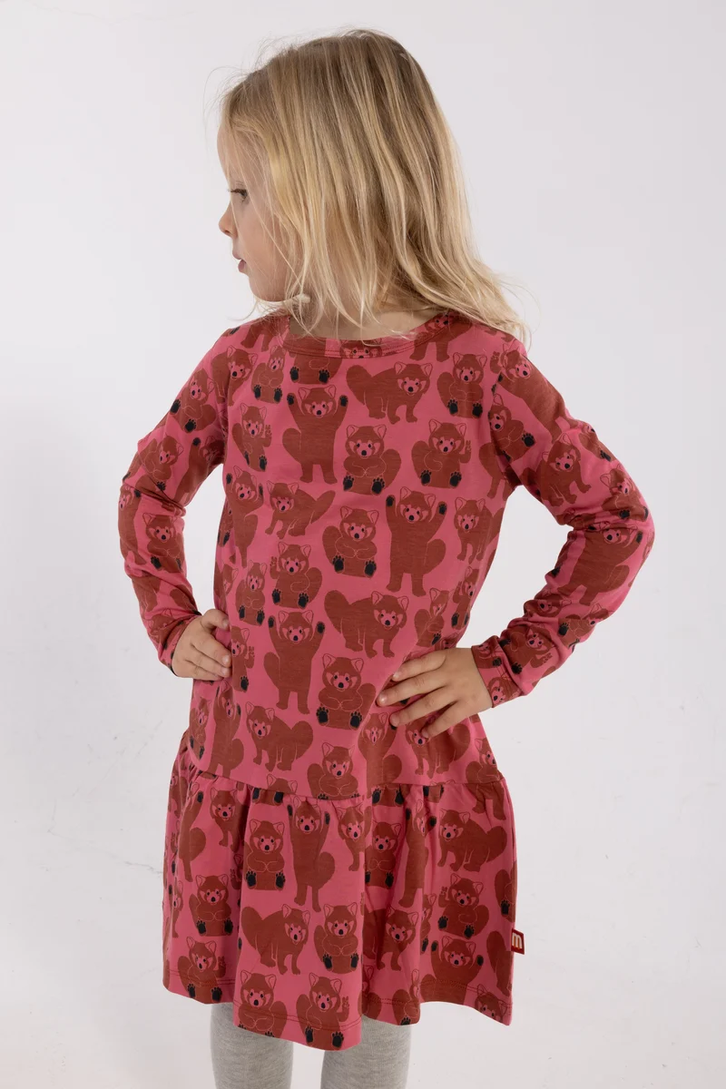Dyrbirdy Dress Soft Cherry MULTIROEDPANDA