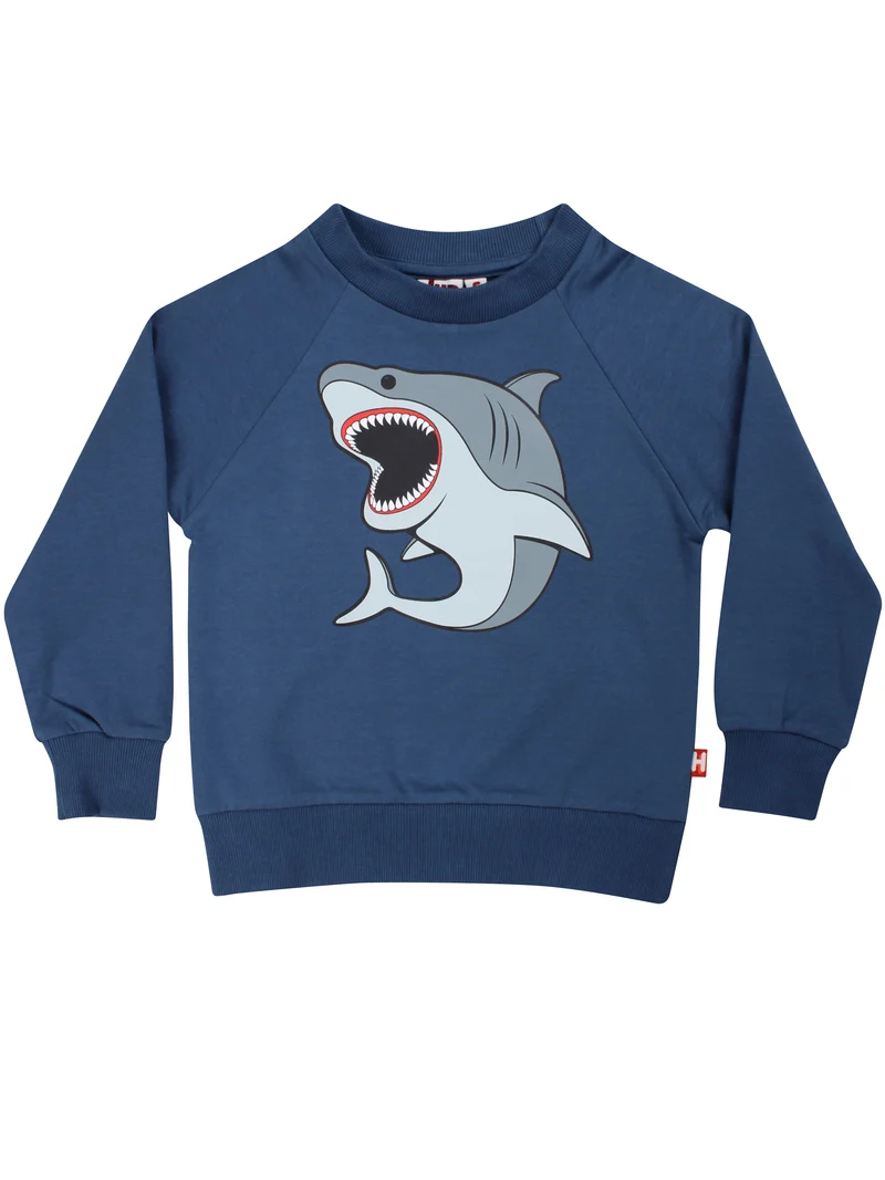 Dyrbellow Sweat Dark Grey Blue HVIDHAJ