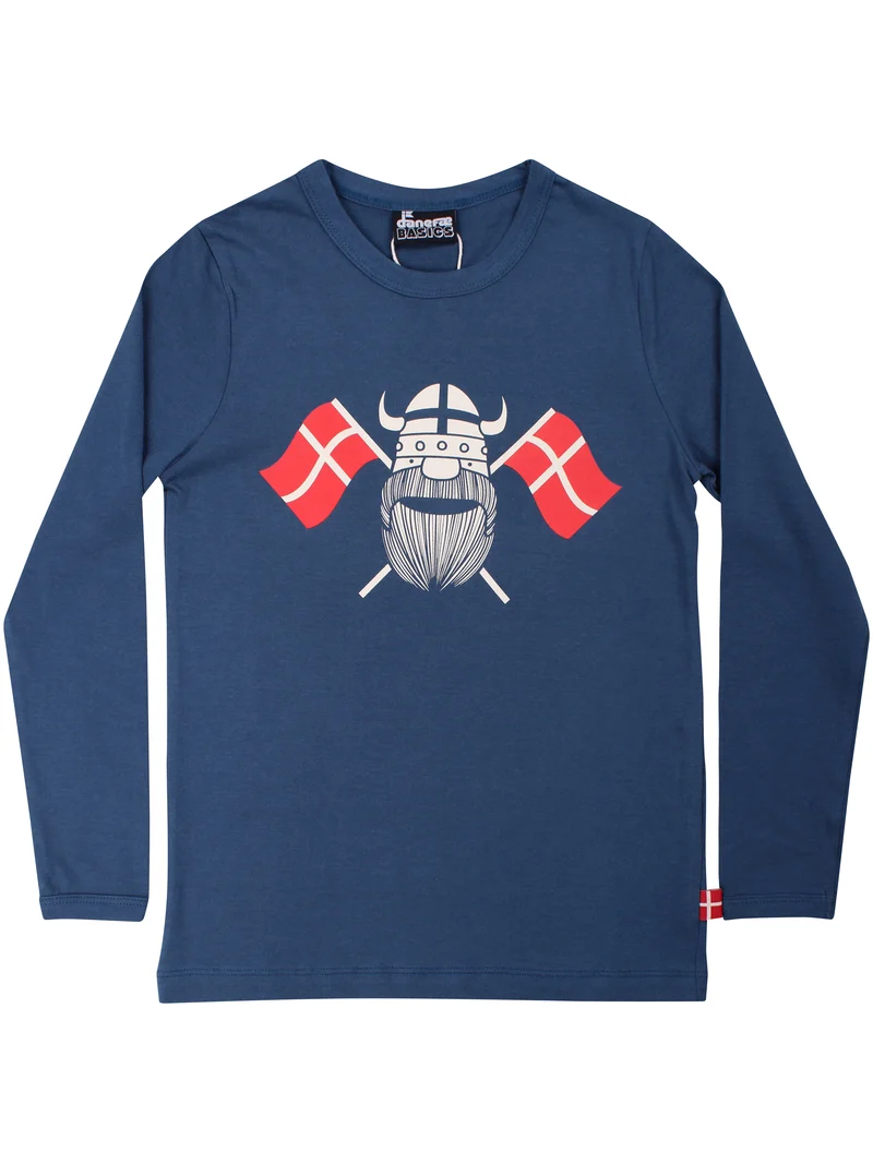 Danebasic Longsleeve Dark Grey Blue FLAGERIK