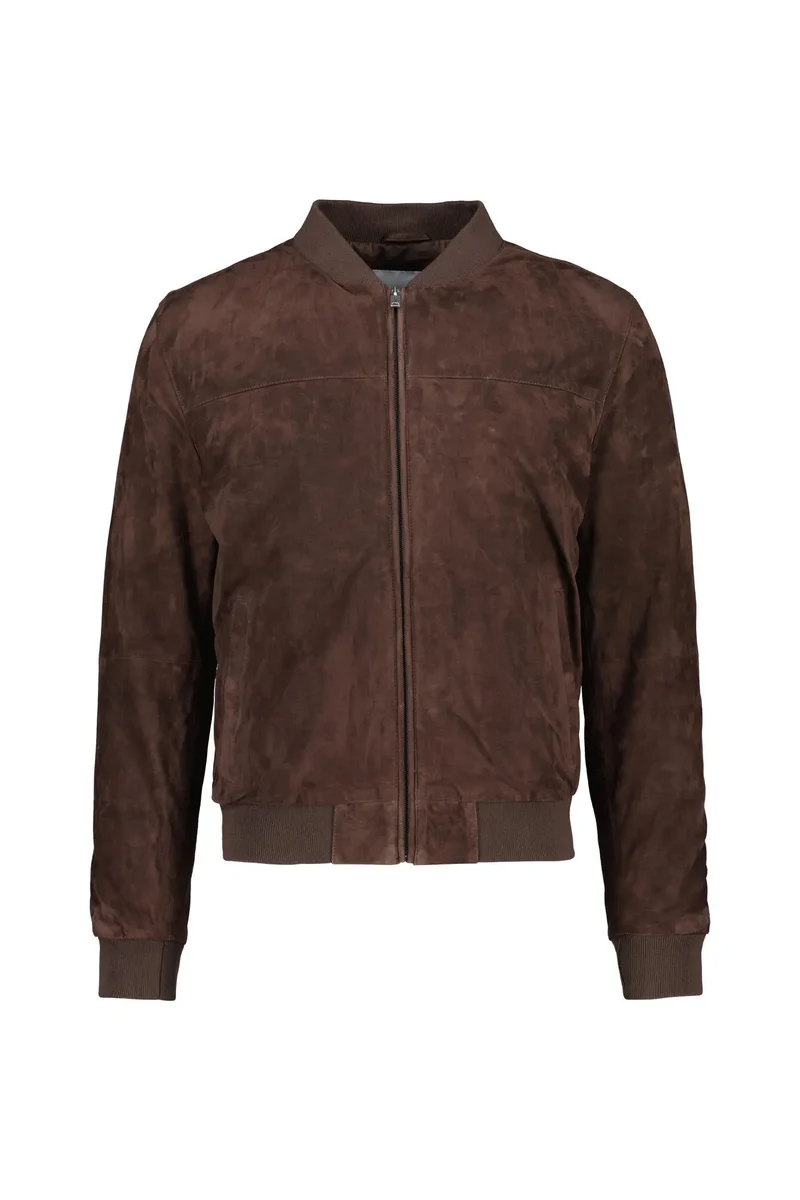 Bomberjacke aus Wildleder