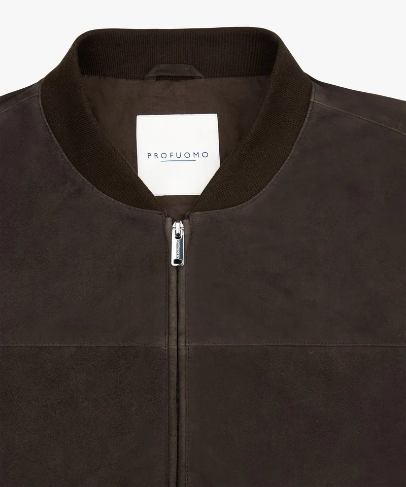 Bomberjacke aus Wildleder