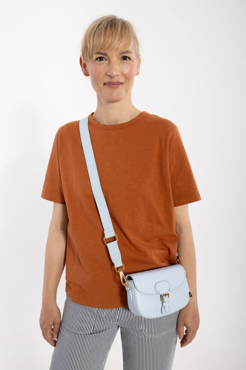 ESS - Danebernadotte Leather Shoulder Bag Ice Blue
