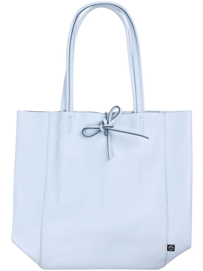 ESS - Daneholstein Leather Tote Bag Ice Blue