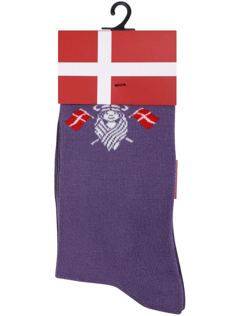 Danedanmark Kids Socks Grey Plum FLAGFREJA