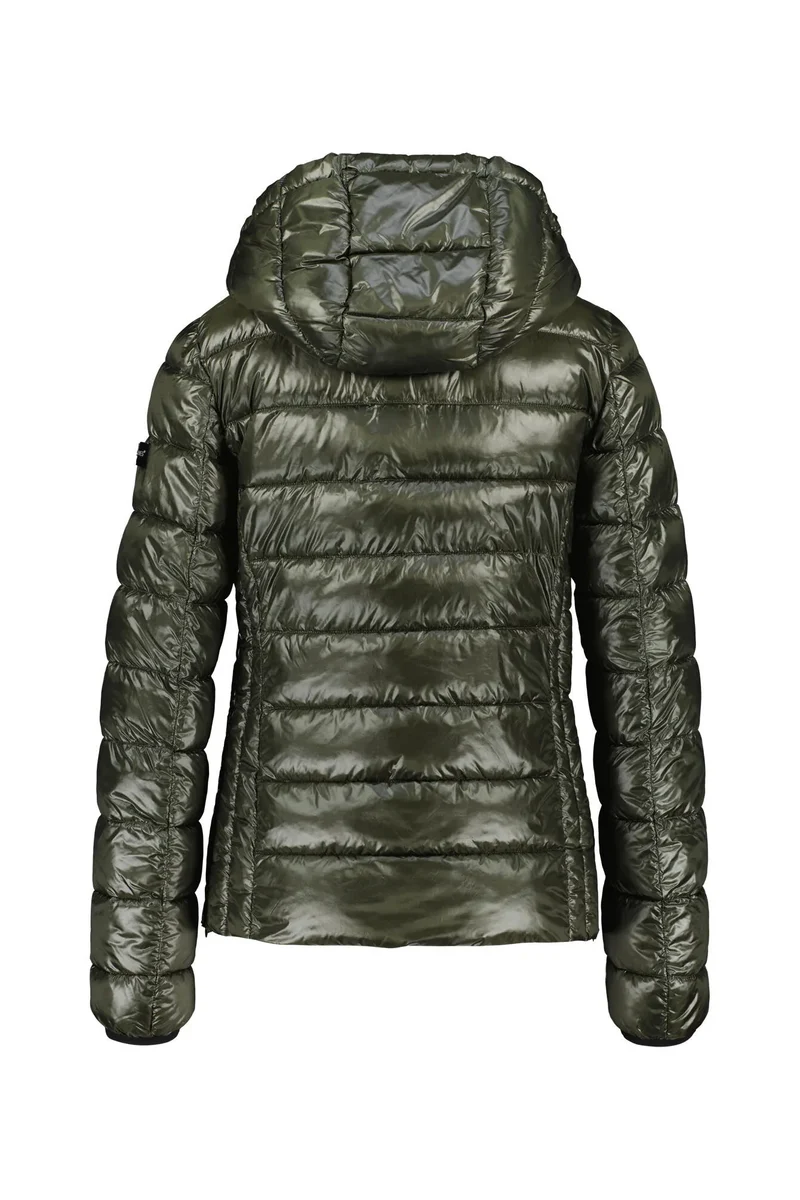 Steppjacke mit abnehmbarer Kapuze