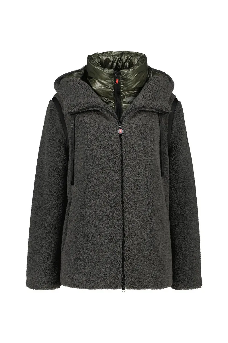 Teddyjacke mit Steppeinsatz